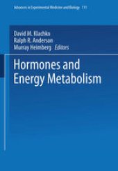 book Hormones and Energy Metabolism