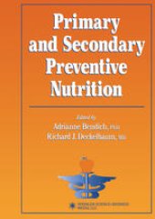 book Primary and Secondary Preventive Nutrition