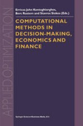 book Computational Methods in Decision-Making, Economics and Finance