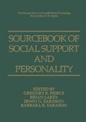 book Sourcebook of Social Support and Personality