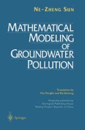 book Mathematical Modeling of Groundwater Pollution