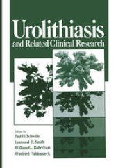 book Urolithiasis and Related Clinical Research