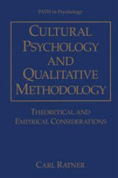 book Cultural Psychology and Qualitative Methodology: Theoretical and Empirical Considerations
