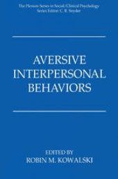 book Aversive Interpersonal Behaviors