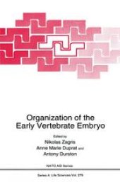 book Organization of the Early Vertebrate Embryo