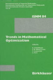 book Trends in Mathematical Optimization: 4th French-German Conference on Optimization