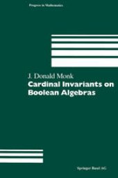 book Cardinal Invariants on Boolean Algebras