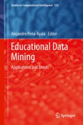 book Educational Data Mining: Applications and Trends