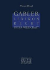 book Gabler Lexikon Recht in der Wirtschaft