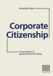 book Corporate Citizenship: Unternehmen im gesellschaftlichen Dialog