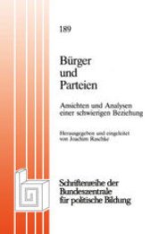 book Bürger und Parteien: Ansichten und Analysen einer schwierigen Beziehung