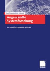 book Angewandte Systemforschung: Ein interdisziplinärer Ansatz