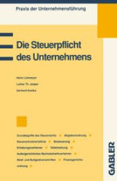 book Die Steuerpflicht des Unternehmens