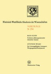 book Evolution selbstorganisierender chemischer Systeme. Zur Leistungsfähigkeit homogener Übergangsmetall-Katalysatoren