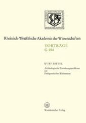 book Archäologische Forschungsprobleme zur Frühgeschichte Kleinasiens: 168. Sitzung am 23. Juni 1971 in Düsseldorf