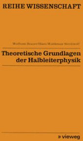 book Theoretische Grundlagen der Halbleiterphysik