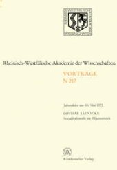 book Sexuallockstoffe im Pflanzenreich: Jahresfeier am 10. Mai 1972