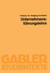 book Unternehmensführungslehre