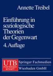 book Einführung in soziologische Theorien der Gegenwart