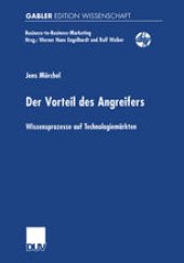 book Der Vorteil des Angreifers: Wissensprozesse auf Technologiemärkten