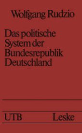 book Das politische System der Bundesrepublik Deutschland: Eine Einführung