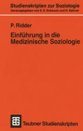 book Einführung in die Medizinische Soziologie