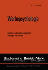 book Werbepsychologie: Ganzheits- und gestaltpsychologische Grundlagen der Werbung