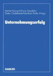 book Unternehmungserfolg: Planung — Ermittlung — Kontrolle