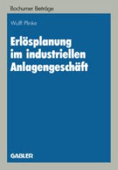 book Erlösplanung im industriellen Anlagengeschäft