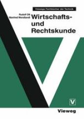 book Wirtschafts- und Rechtskunde