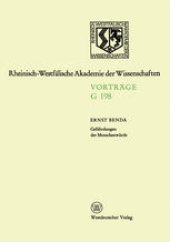 book Gefährdungen der Menschenwürde: 193. Sitzung am 20. März 1974 in Düsseldorf