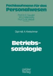 book Betriebssoziologie