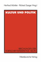 book Kultur und Politik: Brechungen der Fortschrittsperspektive heute Für Iring Fetscher