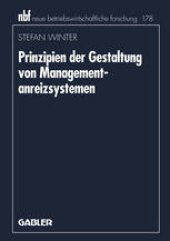 book Prinzipien der Gestaltung von Managementanreizsystemen