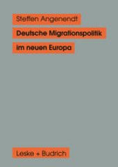 book Deutsche Migrationspolitik im neuen Europa