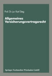 book Schriftenreihe „Die Versicherung“