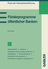 book Förderprogramme öffentlicher Banken