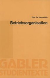 book Betriebsorganisation