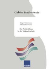 book Die Preisbildung in der Volkswirtschaft