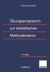 book Übungsprogramm zur statistischen Methodenlehre