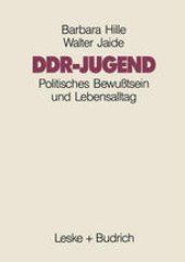 book DDR-Jugend: Politisches Bewußtsein und Lebensalltag