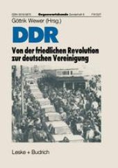 book DDR — Von der friedlichen Revolution zur deutschen Vereinigung