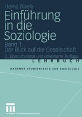 book Einführung in die Soziologie: Band 1: Der Blick auf die Gesellschaft