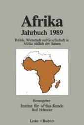 book Afrika Jahrbuch 1989: Politik, Wirtschaft und Gesellschaft in Afrika südlich der Sahara