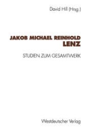 book Jakob Michael Reinhold Lenz: Studien zum Gesamtwerk