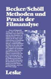 book Methoden und Praxis der Filmanalyse: Untersuchungen zum Spielfilm und seinen Interpretationen