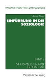 book Einführung in die Soziologie: Band 2: Die Individuen in ihrer Gesellschaft