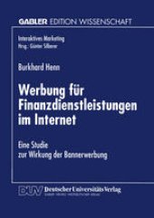 book Werbung für Finanzdienstleistungen im Internet: Eine Studie zur Wirkung der Bannerwerbung