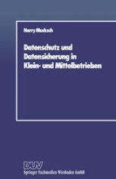 book Datenschutz und Datensicherung in Klein- und Mittelbetrieben