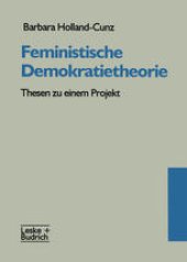 book Feministische Demokratietheorie: Thesen zu einem Projekt